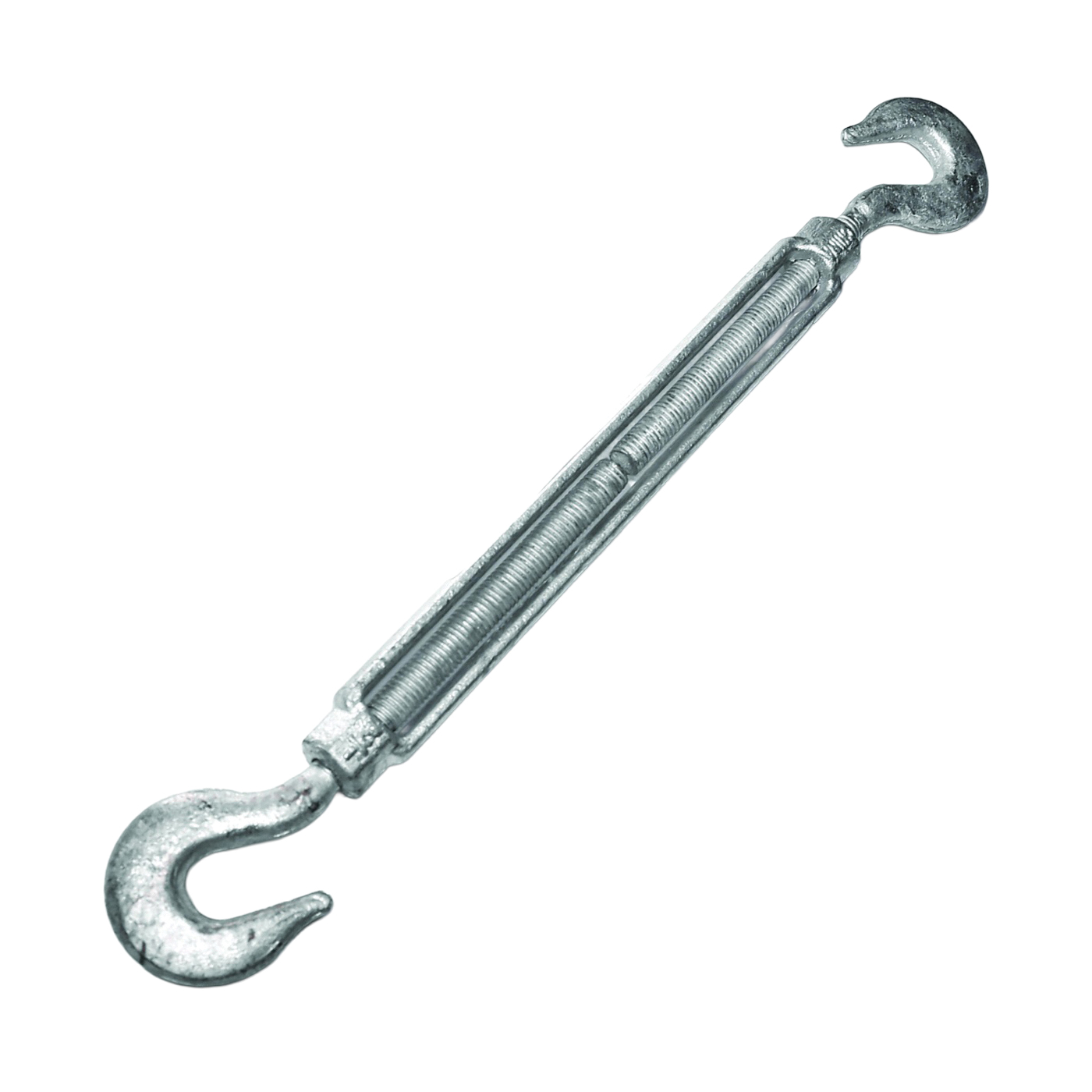 17-1/2X9 Turnbuckle, 2200 lb Working Load, 1/2 in Thread, Hook, Hook, 9 in L Take-Up, Steel