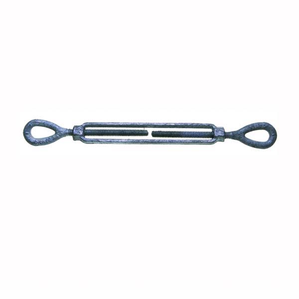 15-3/4X9 Turnbuckle, 5200 lb Working Load, 3/4 in Thread, Eye, Eye, 9 in L Take-Up, Steel