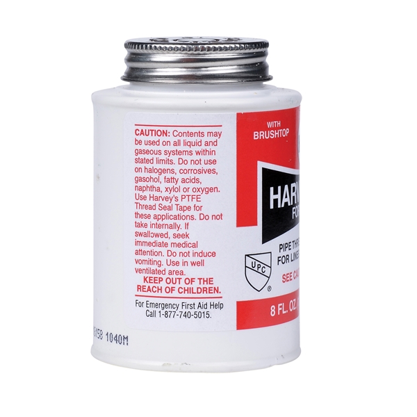 Harvey 025050 Pipe Thread Compound, 8 fl-oz Jar, Liquid, Paste, Yellow - 2