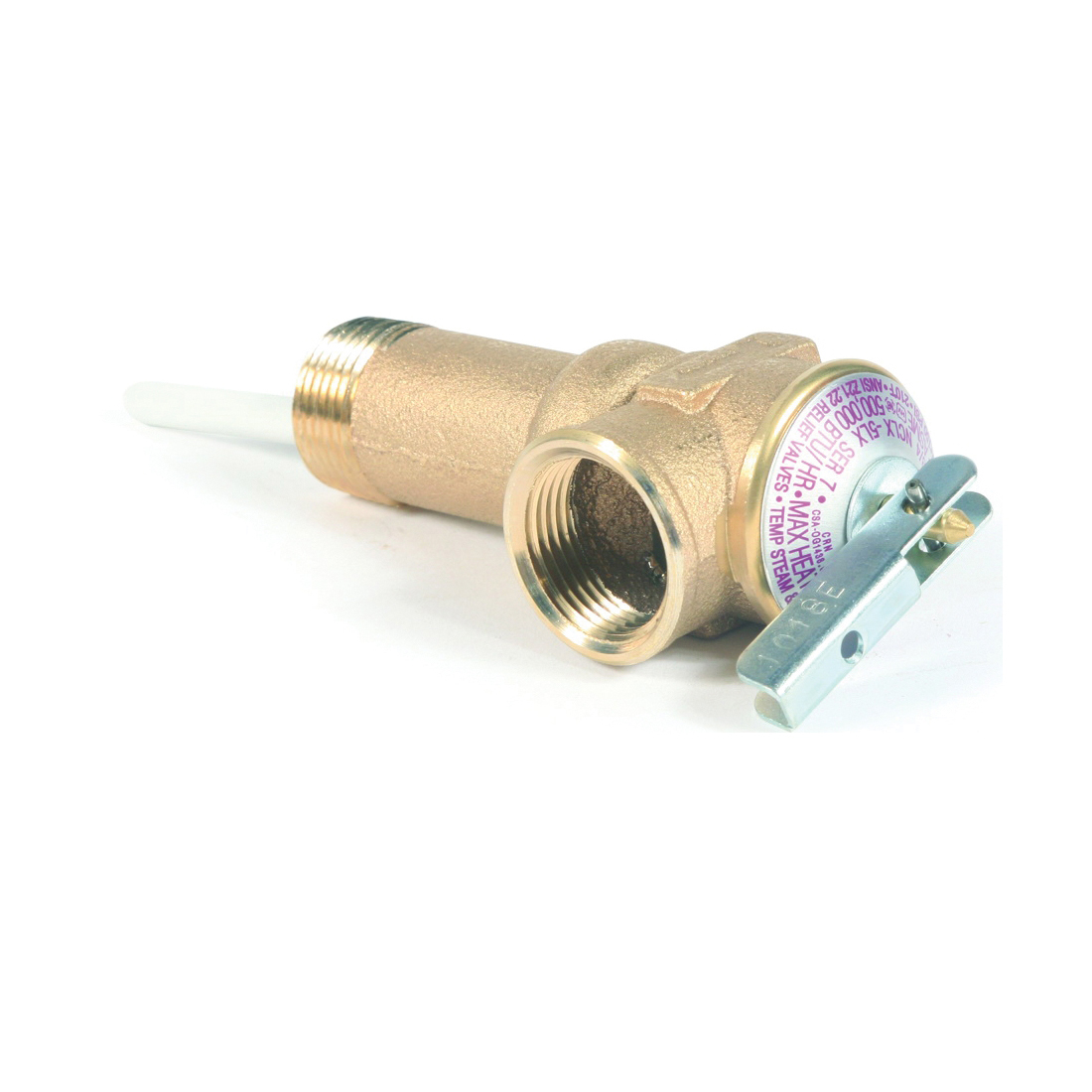 10493 Relief Valve, 3/4 in, 150 psi Operating,, NPT, Brass Body