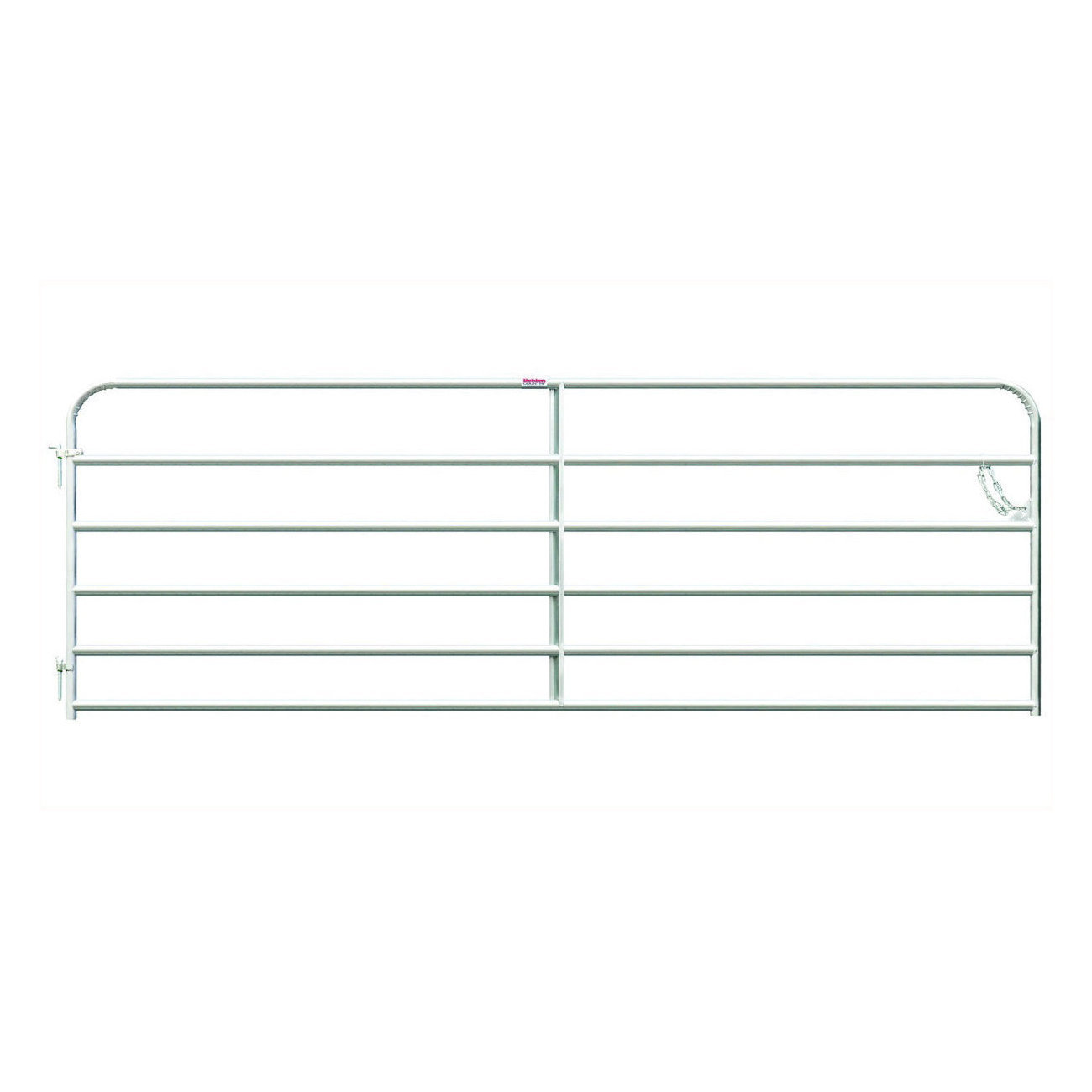 40113108 Utility Round Corner Gate, 10 ft W Gate, 50 in H Gate, 20 ga Frame Tube/Channel, Steel Frame