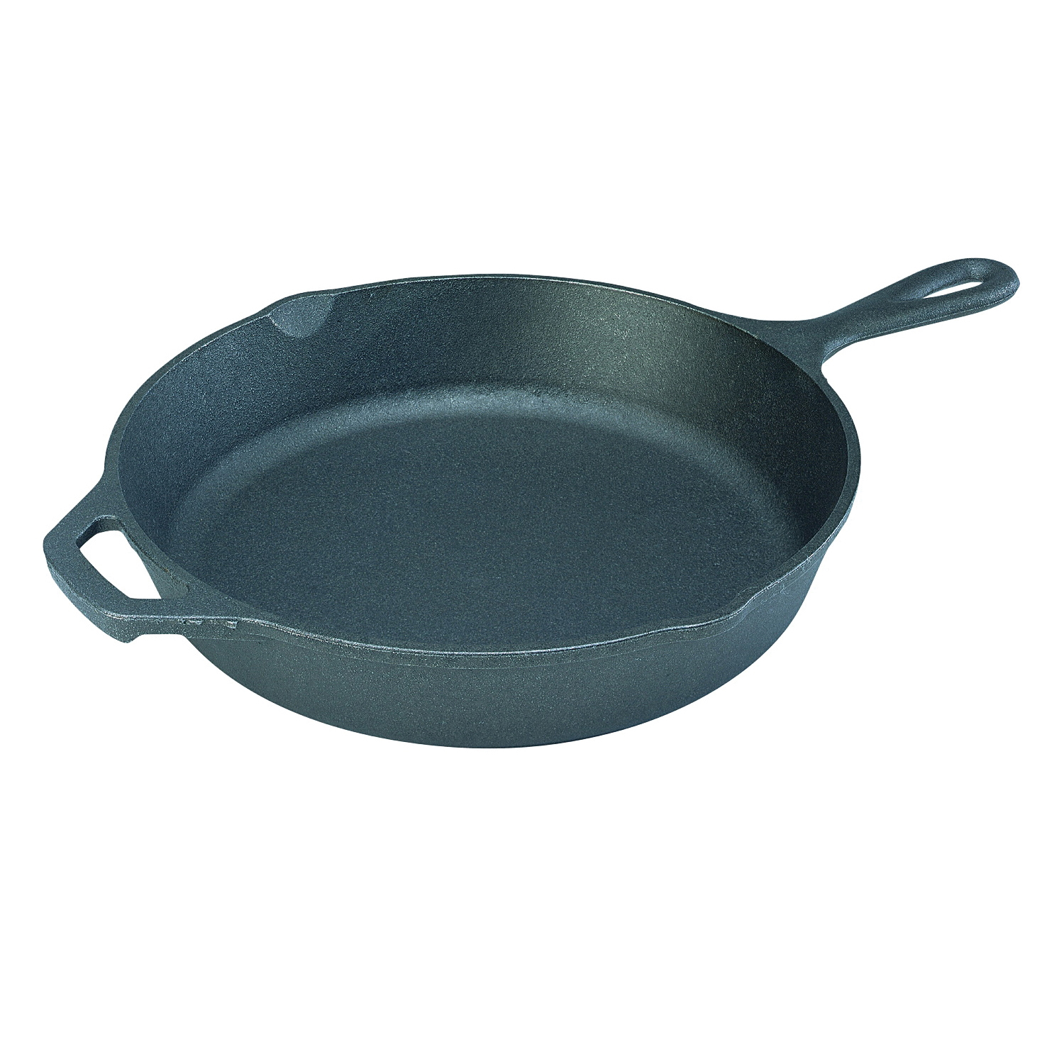 L14SK3 Pre-Seasoned Skillet, 15 in Dia, Cast Iron, Black