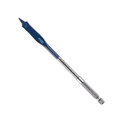 Daredevil DSB1003 Spade Drill Bit, 3/8 in Dia, 6 in OAL, 1-Flute, 1/4 in Dia Shank, Hex Shank