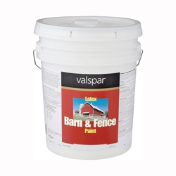 018.3125-70.008 Barn and Fence Paint, White, 5 gal, Pail, Resists: Fade, Weather
