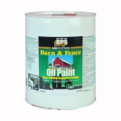 018.3145-75.008 Barn and Fence Paint, White, 5 gal, Can, Application: Brush, Roller, Spray
