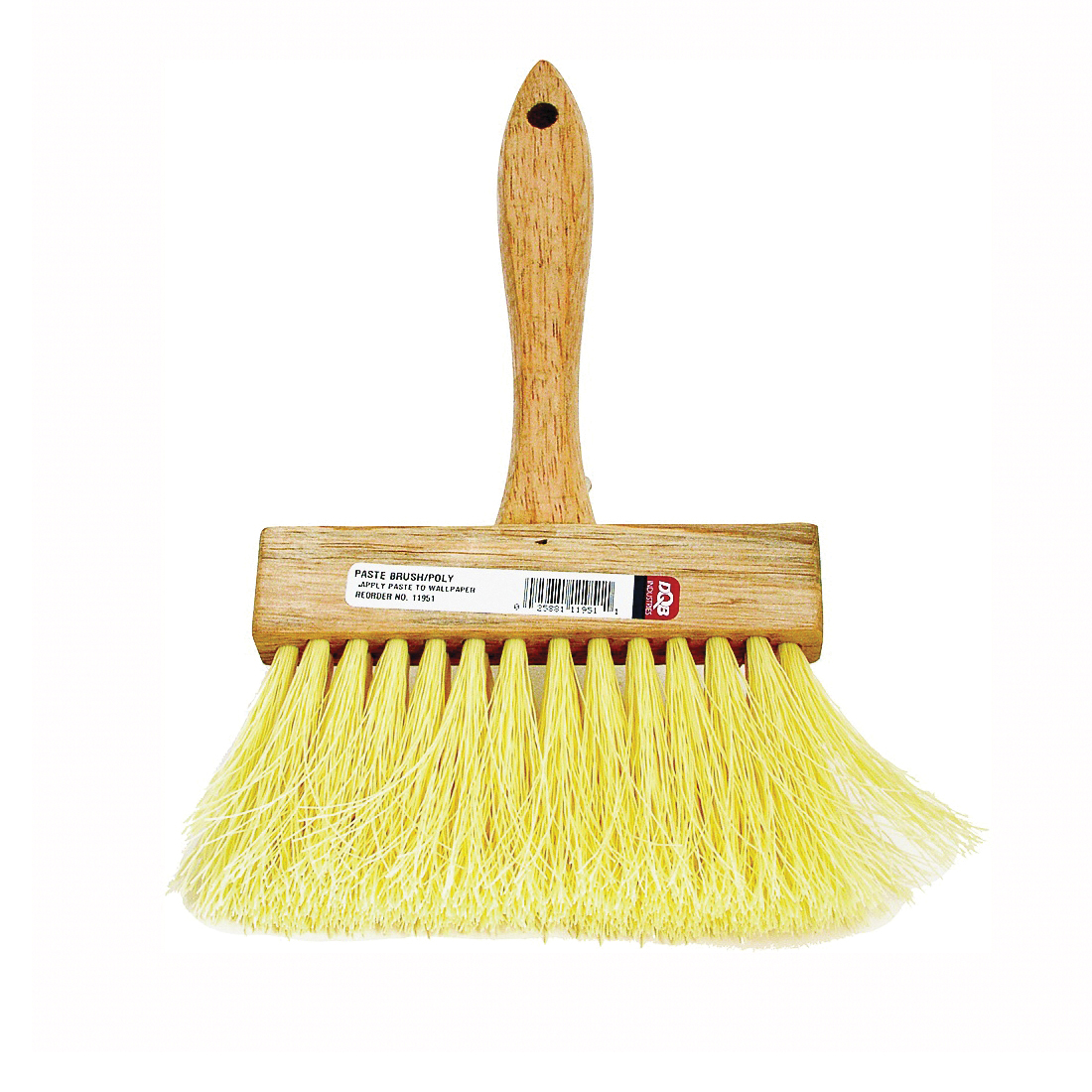 11951 Paste Brush, Polypropylene Bristle, Hardwood Handle