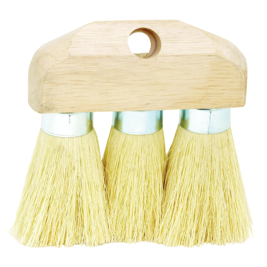 11941 3-Knot Roof Brush, 3-1/2 in L Trim, Tampico, White