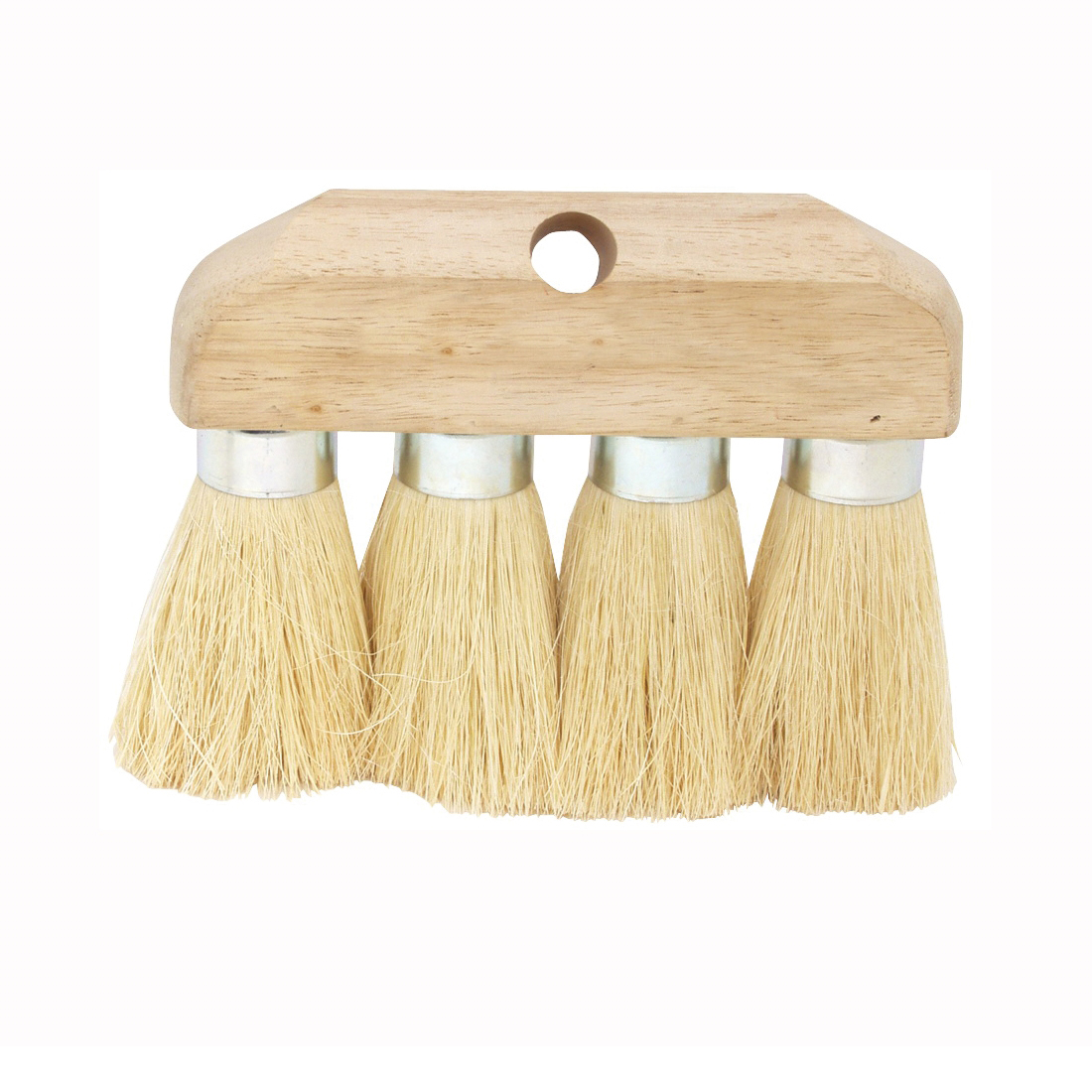 11942 4-Knot Roof Brush, 3-1/2 in L Trim, Tampico, White