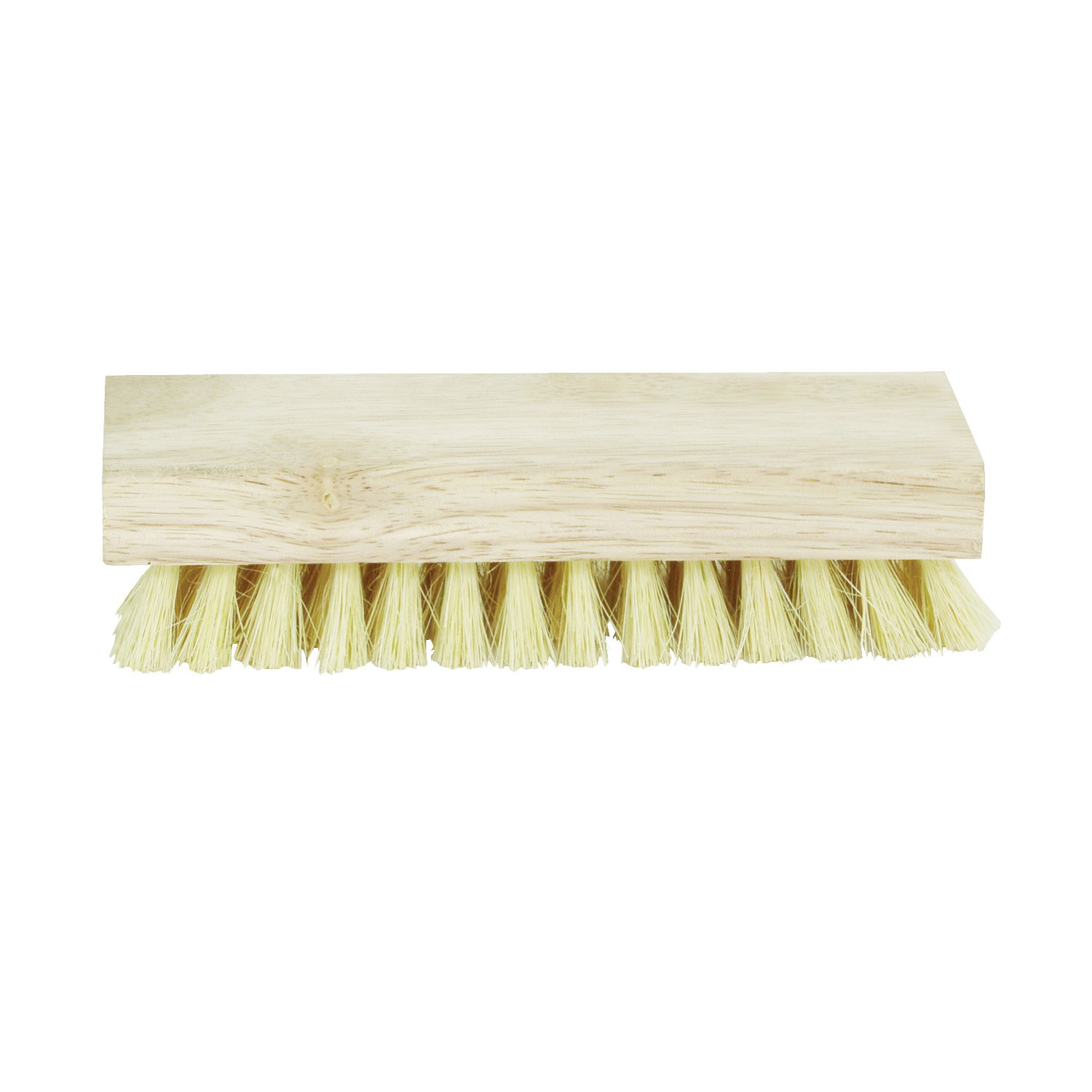 11603 Scrub Brush, 8 in Brush, 1-1/8 in L Trim, Tampico Trim, Hardwood Handle, 8 in OAL