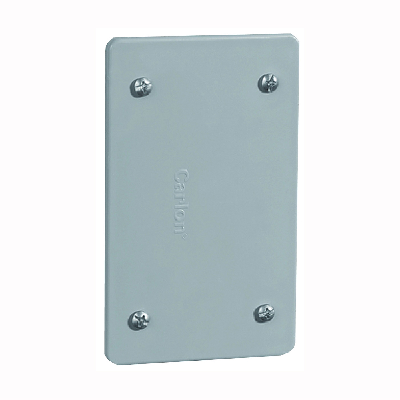 E980CN-CAR Cover, 4-5/8 in L, 2-7/8 in W, Rectangular, PVC (Plastic), Gray, Textured