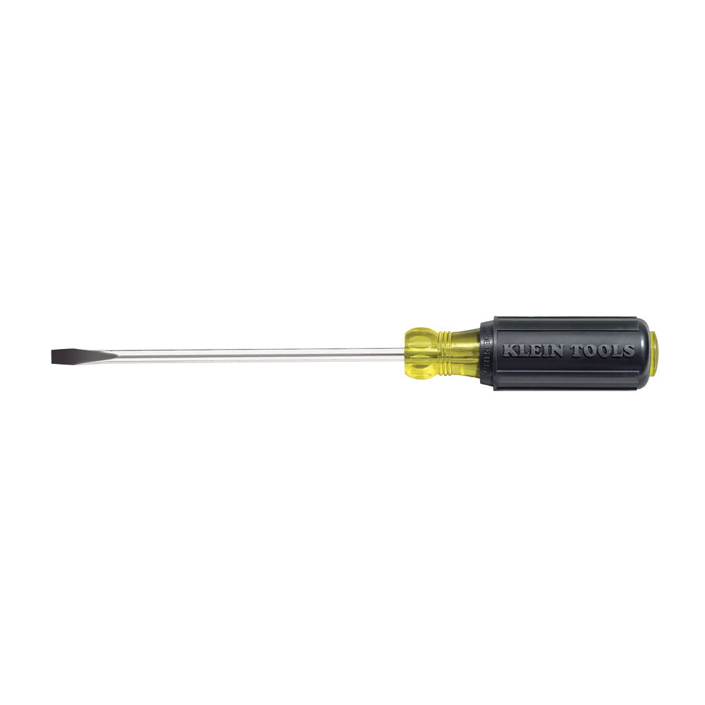 605-4 Screwdriver, 1/4 in Drive, Cabinet Drive, 8-11/32 in OAL, 4 in L Shank, Rubber Handle