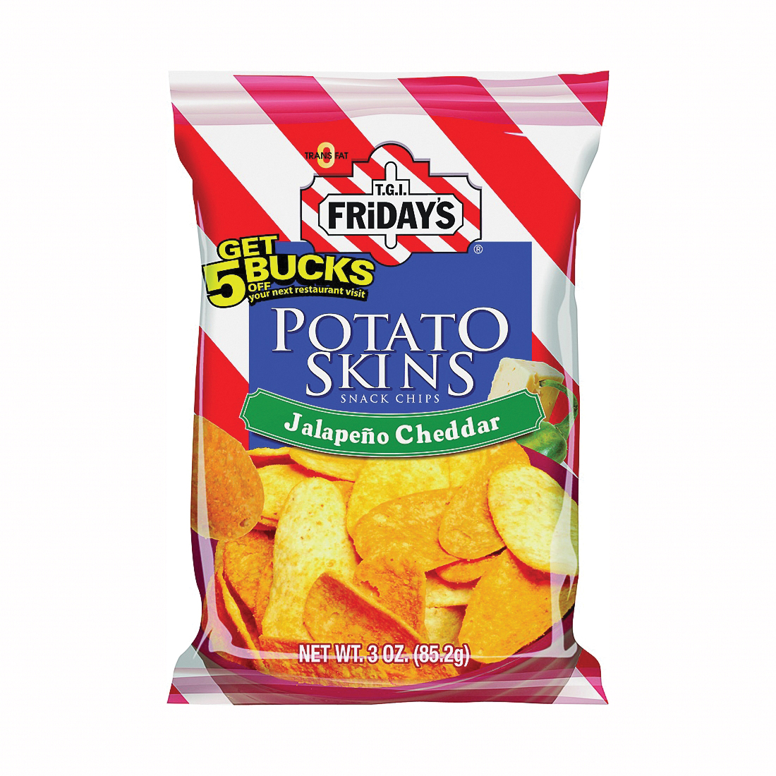 515432 Snack Chips, Cheddar, Jalapeno, 3 oz Bag