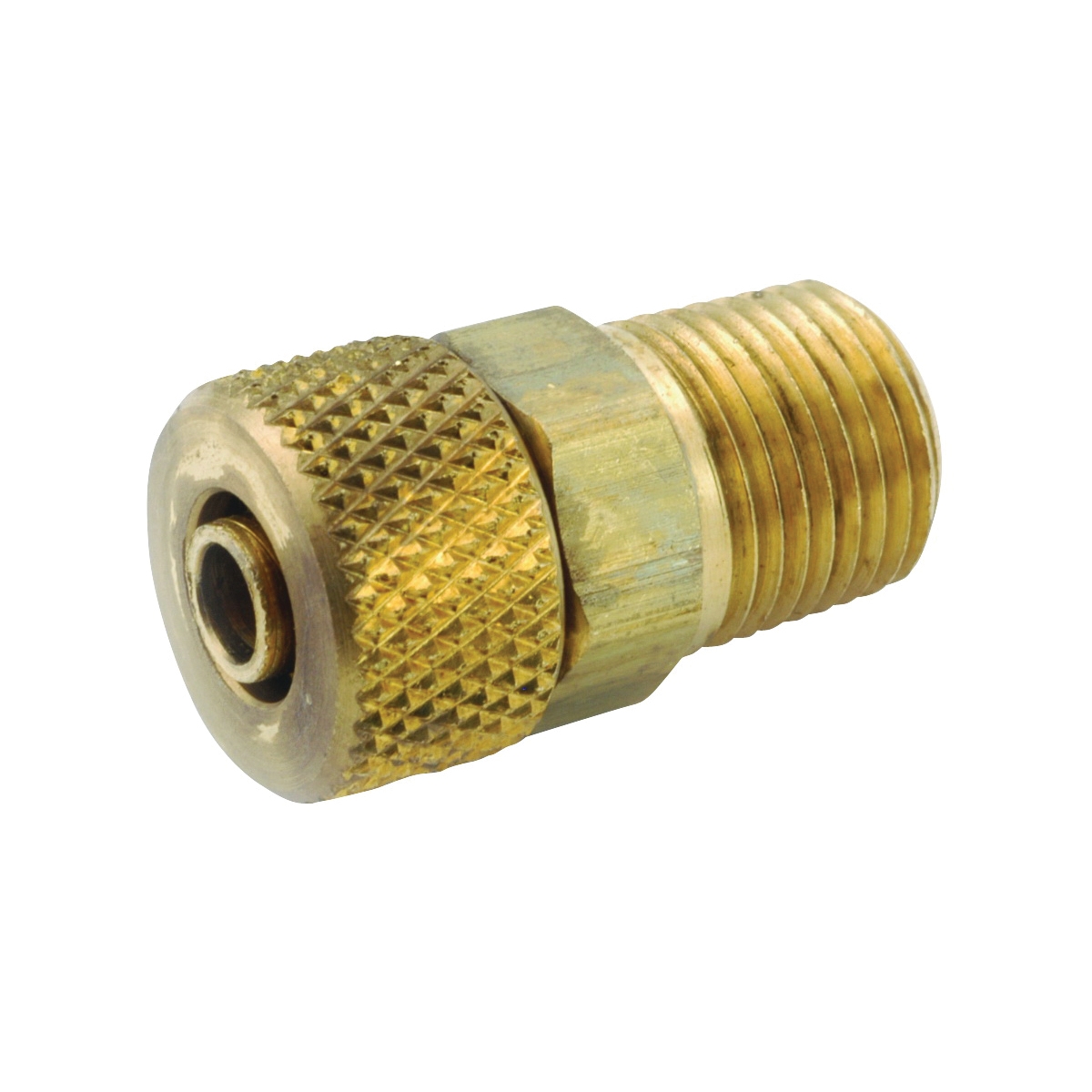 50868-0402 Pipe Adapter, 1/4 x 1/8 in, Compression x MPT, Brass