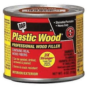 Plastic Wood 21408 Wood Filler, Paste, Strong Solvent, Golden Oak, 4 oz