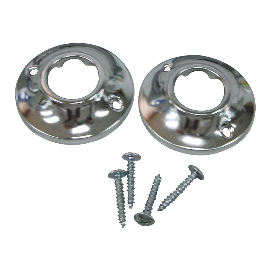 PMB-003 Shower Rod Flange, Steel, For: 1 in OD Shower Rod