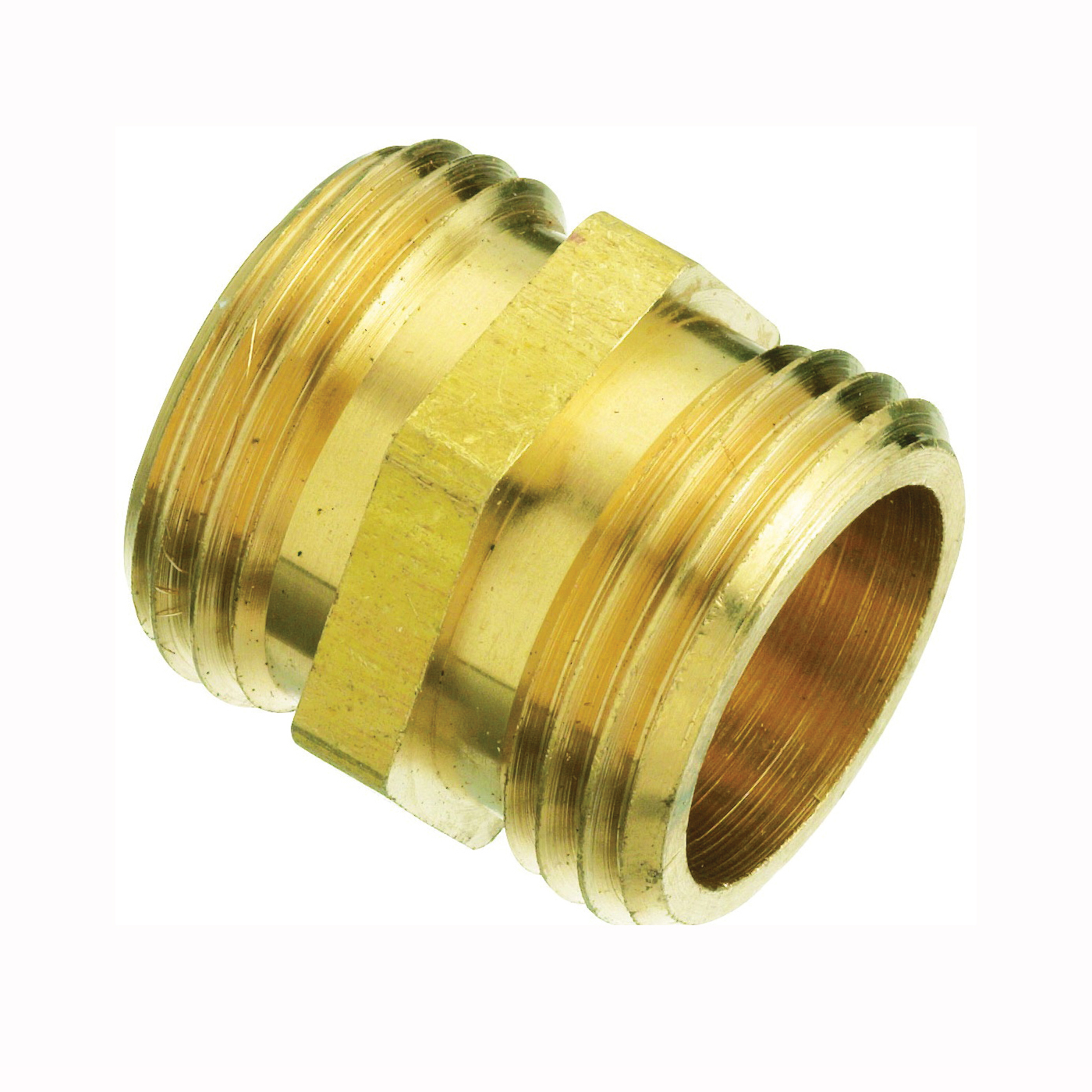 PP850-60 Hose Adapter, 3/4 x 3/4 in, MHT x MHT, Brass, For: Garden Hose