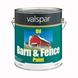 Valspar 018.3141-75.007 Barn and Fence Paint, Oil Base, White, 1 gal, Can, 400 sq-ft/gal Coverage Area
