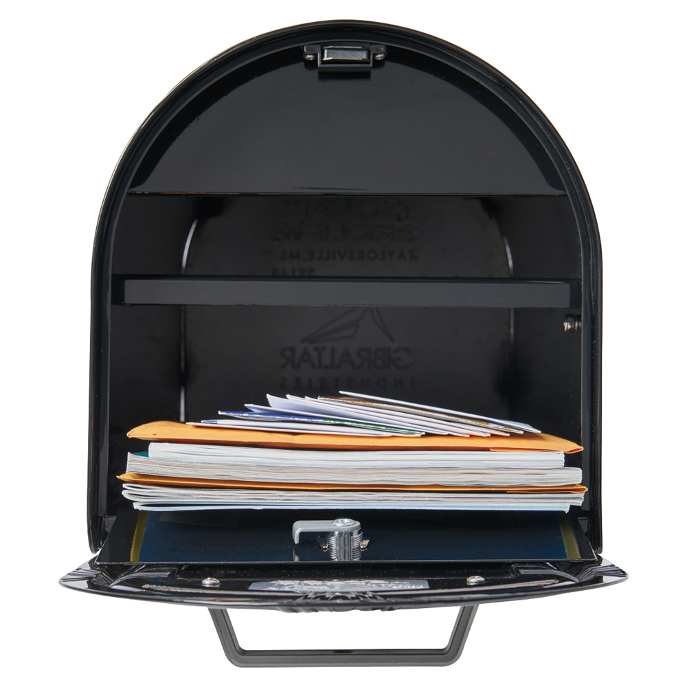 Gibraltar Mailboxes Wyngate Series WM16KB01 Mailbox, 1450 cu-in Capacity, Galvanized Steel, Satin Nickel, 10.6 in W