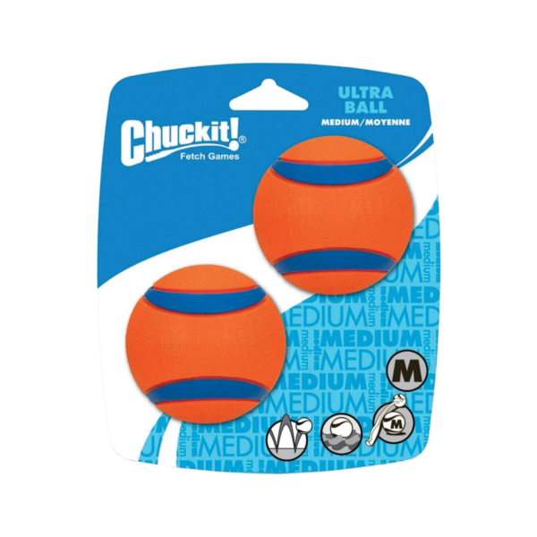 17001 Dog Toy, M, Ball Toy, Rubber, Blue/Orange