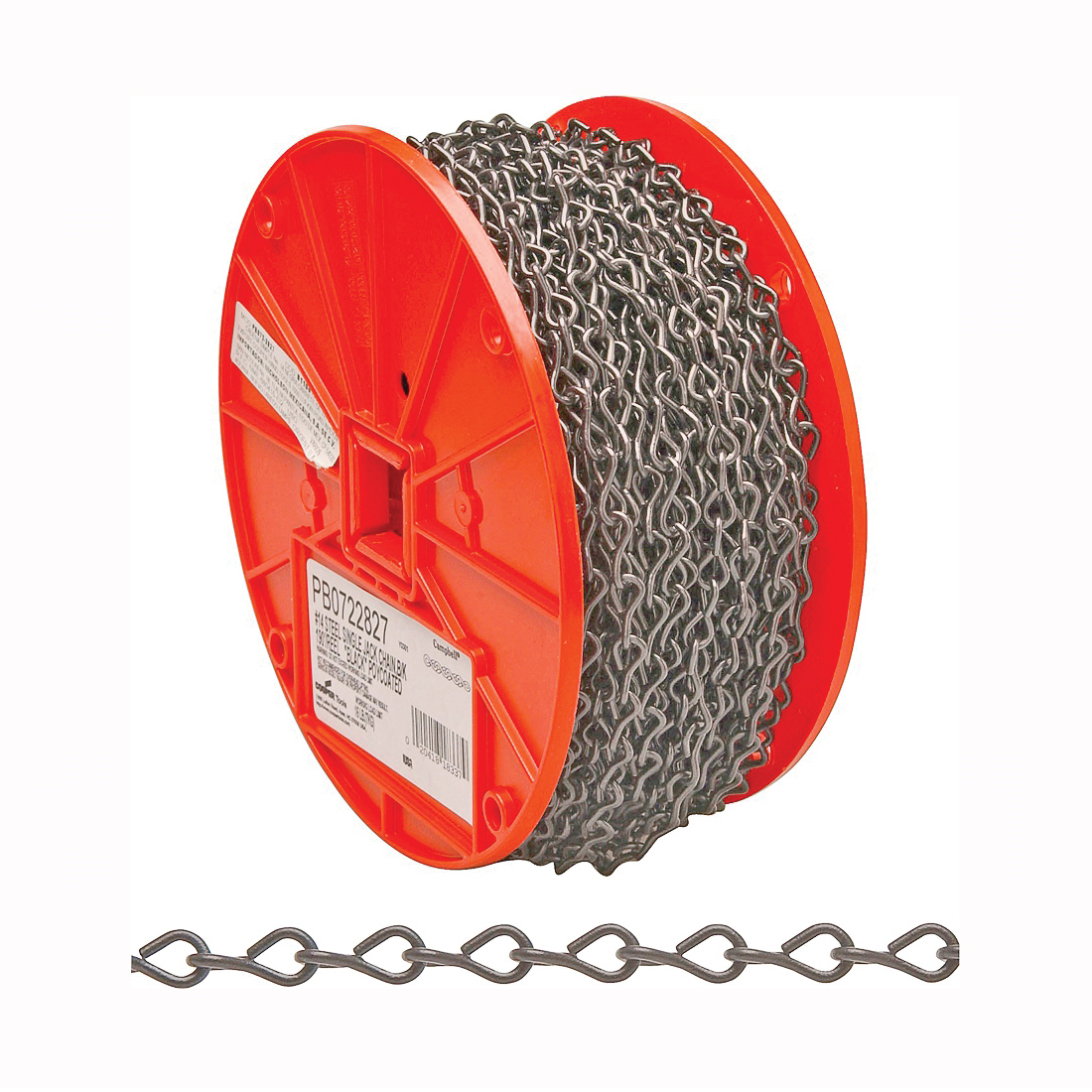 PB0722827 Jack Chain, #14, Steel, Poly-Coated, 16 lb Working Load
