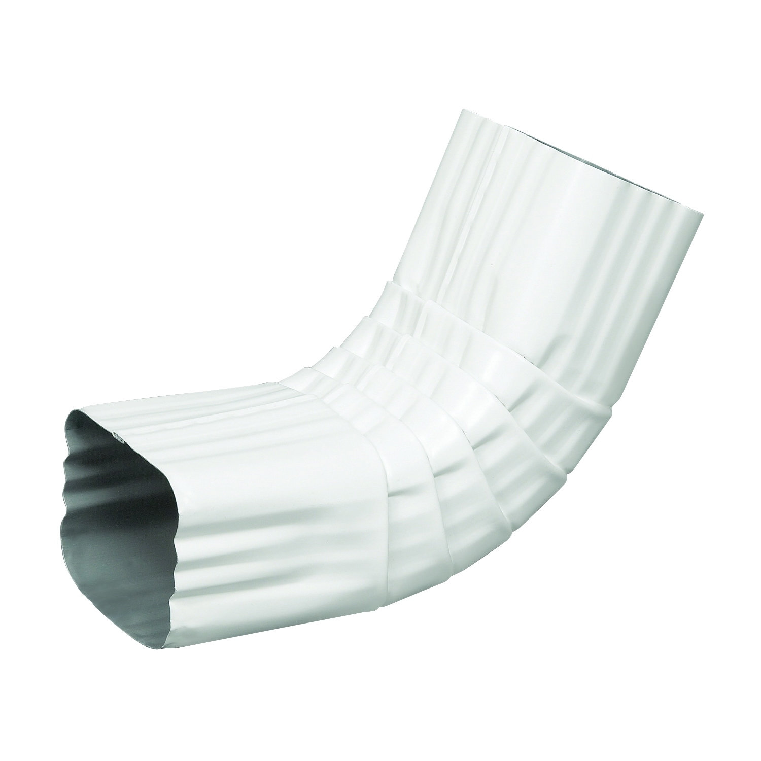 27064 Gutter Elbow, 2 x 3 in Gutter, Aluminum, White