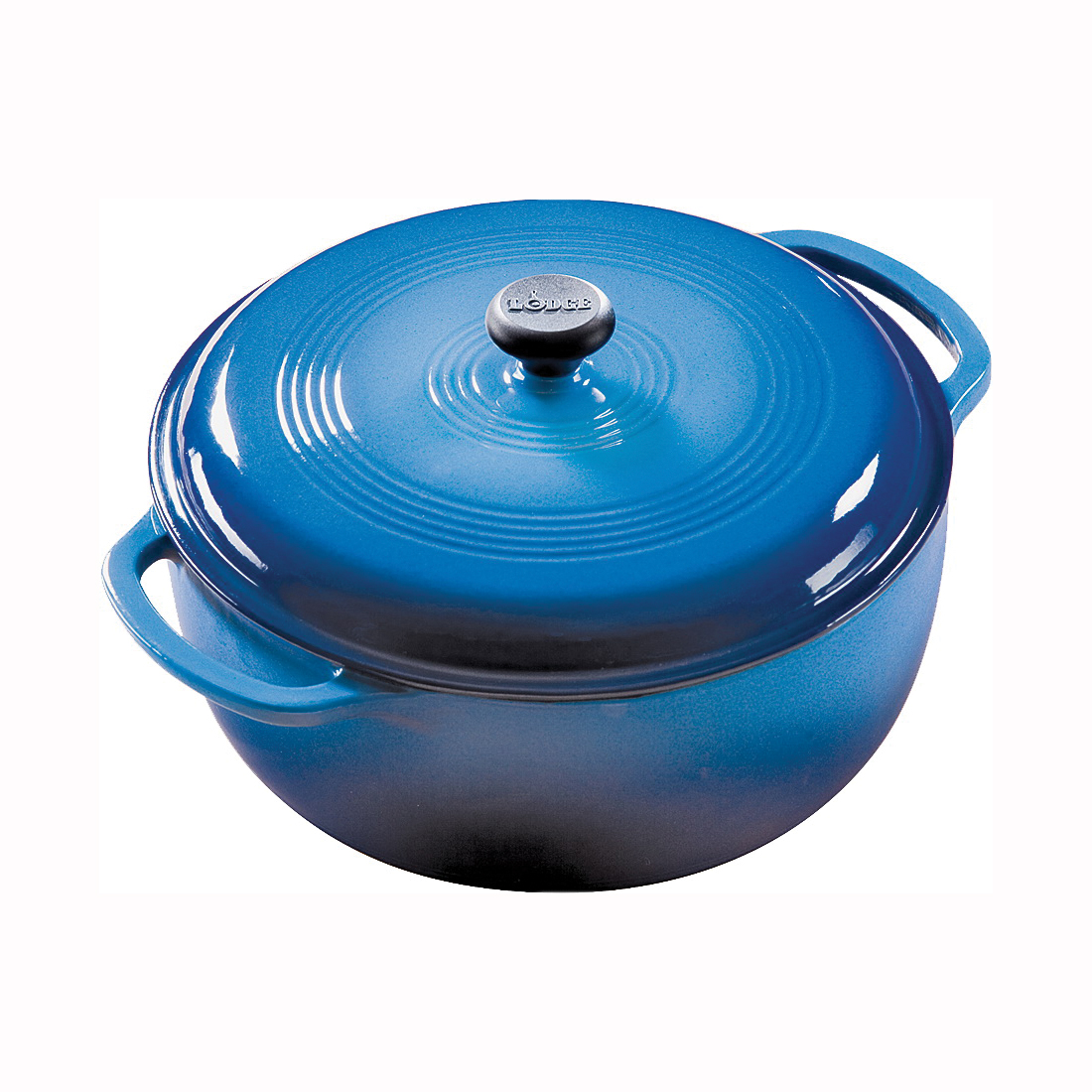 EC6D33 Dutch Oven, 6 qt, Cast Iron, Blue, Loop Handle
