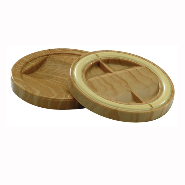 3696 Bed Frame Cup, Plastic, Woodgrain