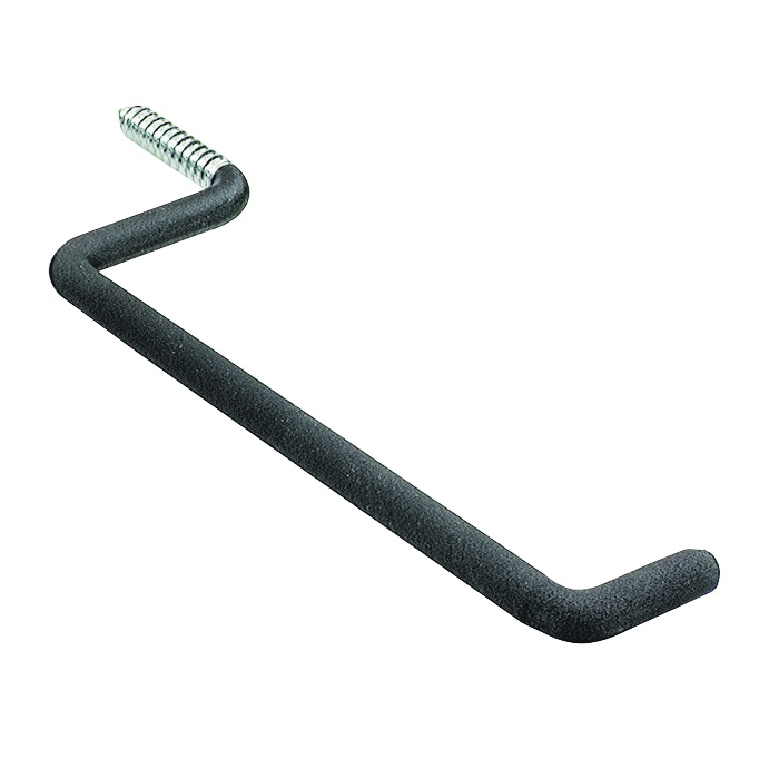 SH11-25 Large Ladder Hook, 9-1/2 in L, 50 lb, Steel, Black