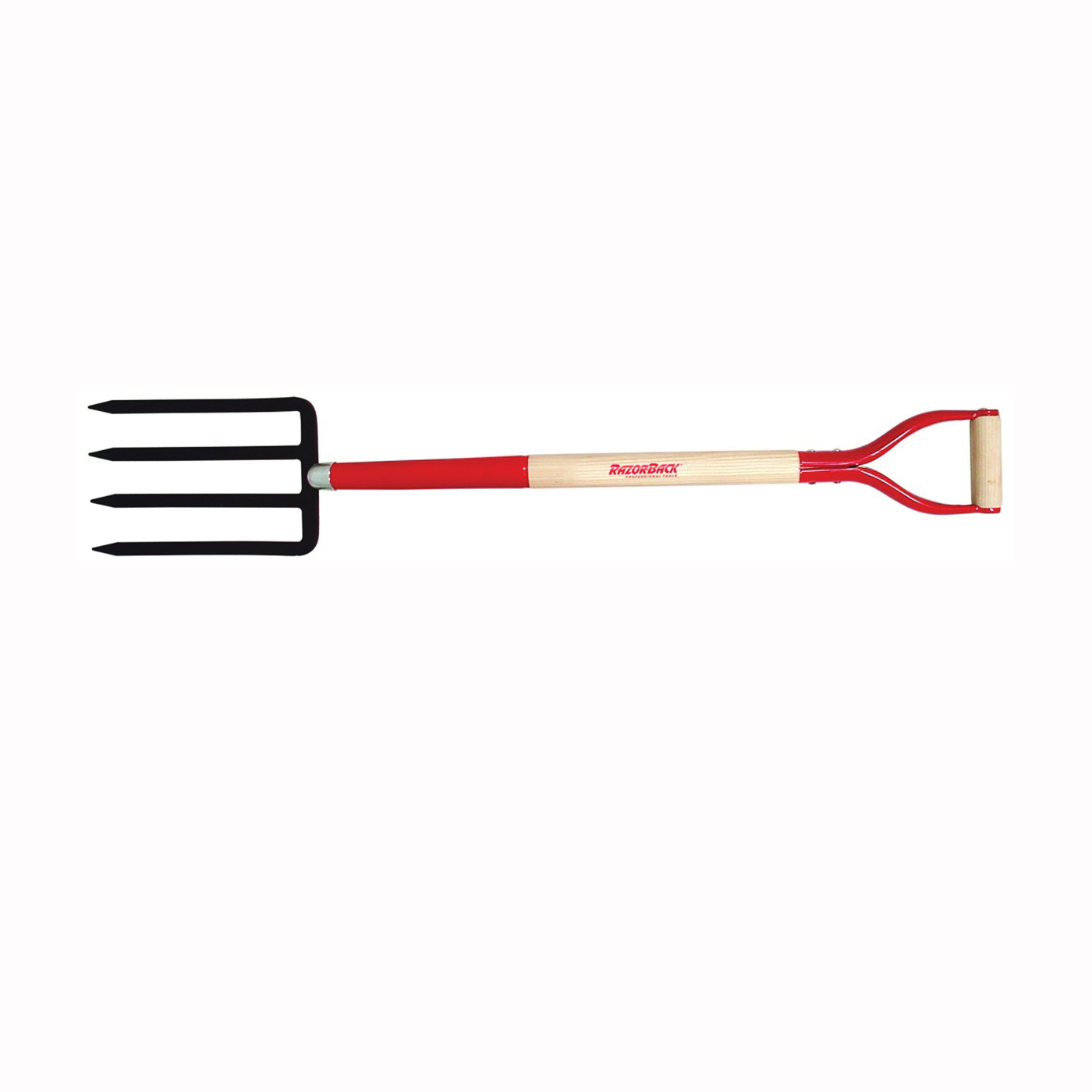 72103/SALD Spading Fork, 7 in W Tine, 11 in L Tines, Diamond Shaped Tine, 4-Tine, Steel Tine, 30 in L Handle