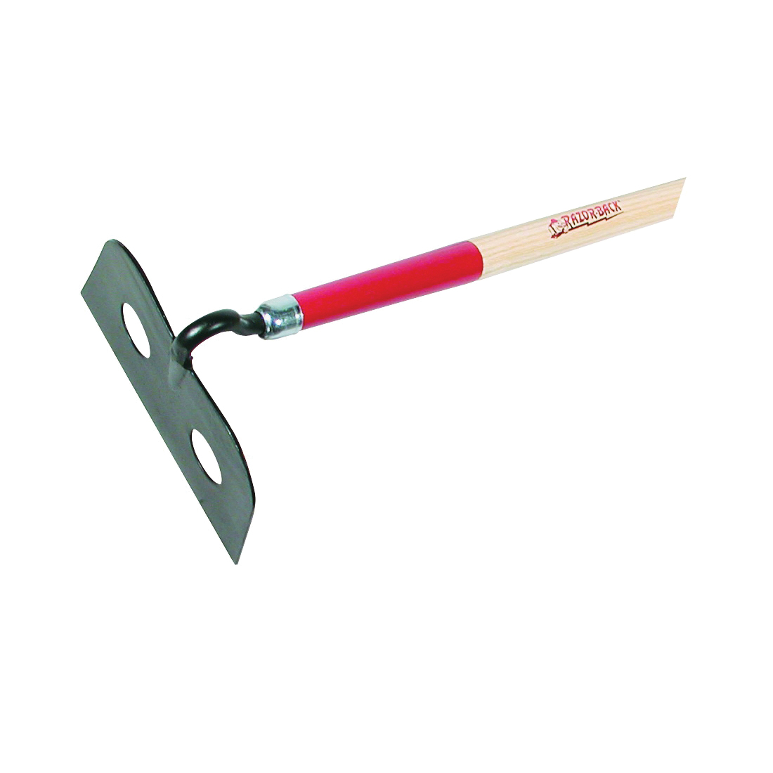 66158 Mason Hoe, 6 in L Blade, 10 in W Blade, Steel Blade, 66 in L Handle, Hardwood Handle