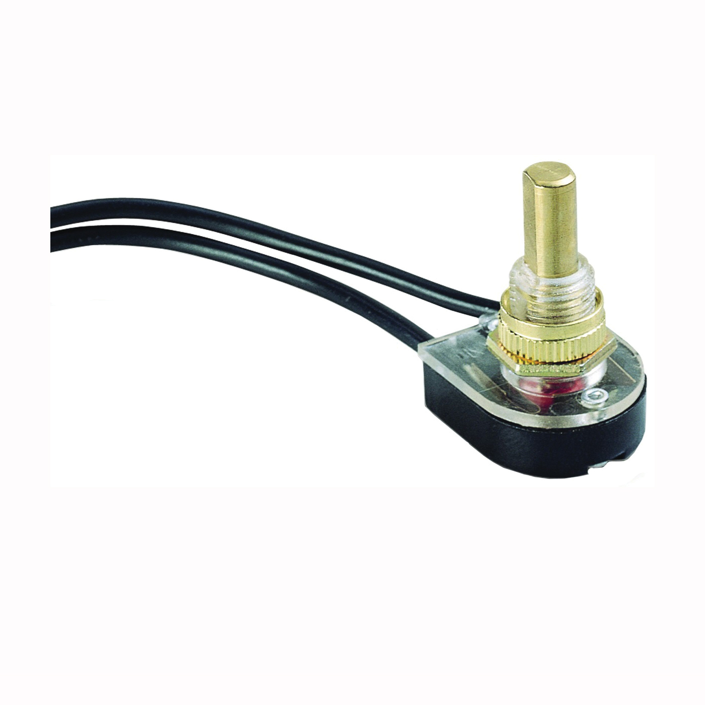 GSW-25 Pushbutton Switch, 1/3/6 A, 125/250 V, SPST, Lead Wire Terminal, Plastic Housing Material, Chrome