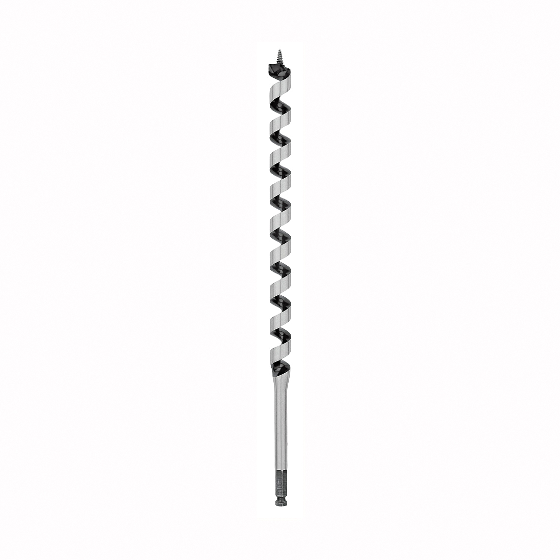 WeldTec 3043011 Auger Drill Bit, 7/8 in Dia, 17 in OAL, Twist Flute, 1-Flute, 7/16 in Dia Shank