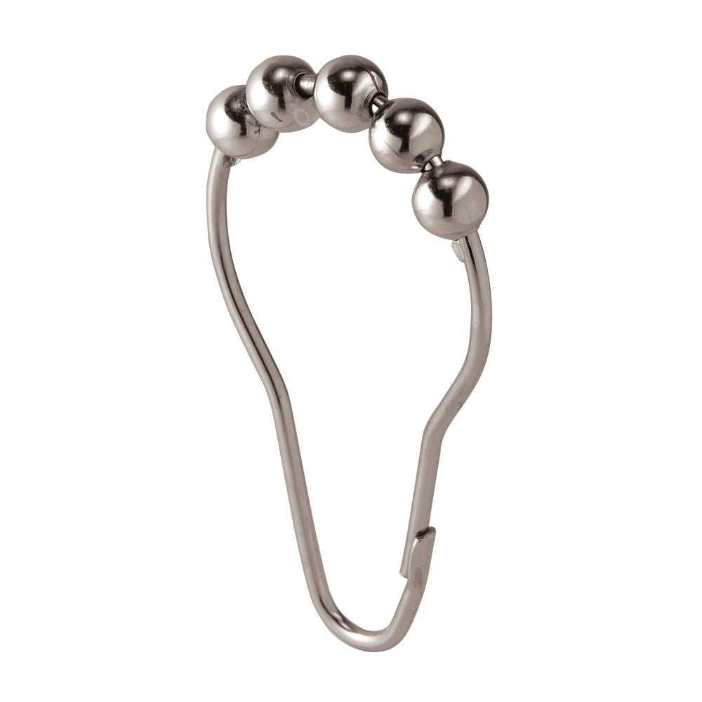 76570 Shower Roller Curtain Hook, Stainless Steel, Polished Chrome-Plated