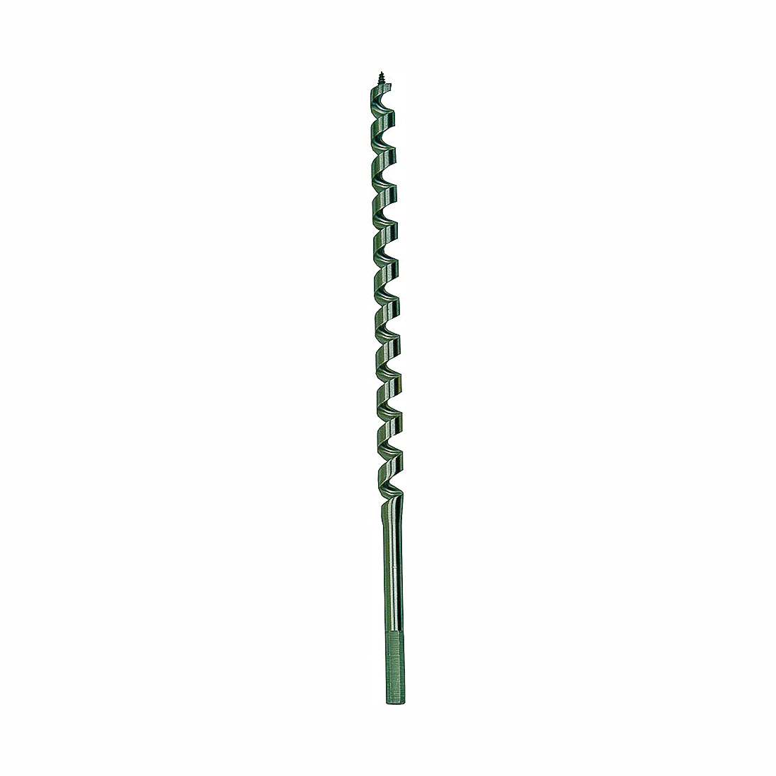 WeldTec 3043013 Auger Drill Bit, 1 in Dia, 17 in OAL, Twist Flute, 1-Flute, 7/16 in Dia Shank