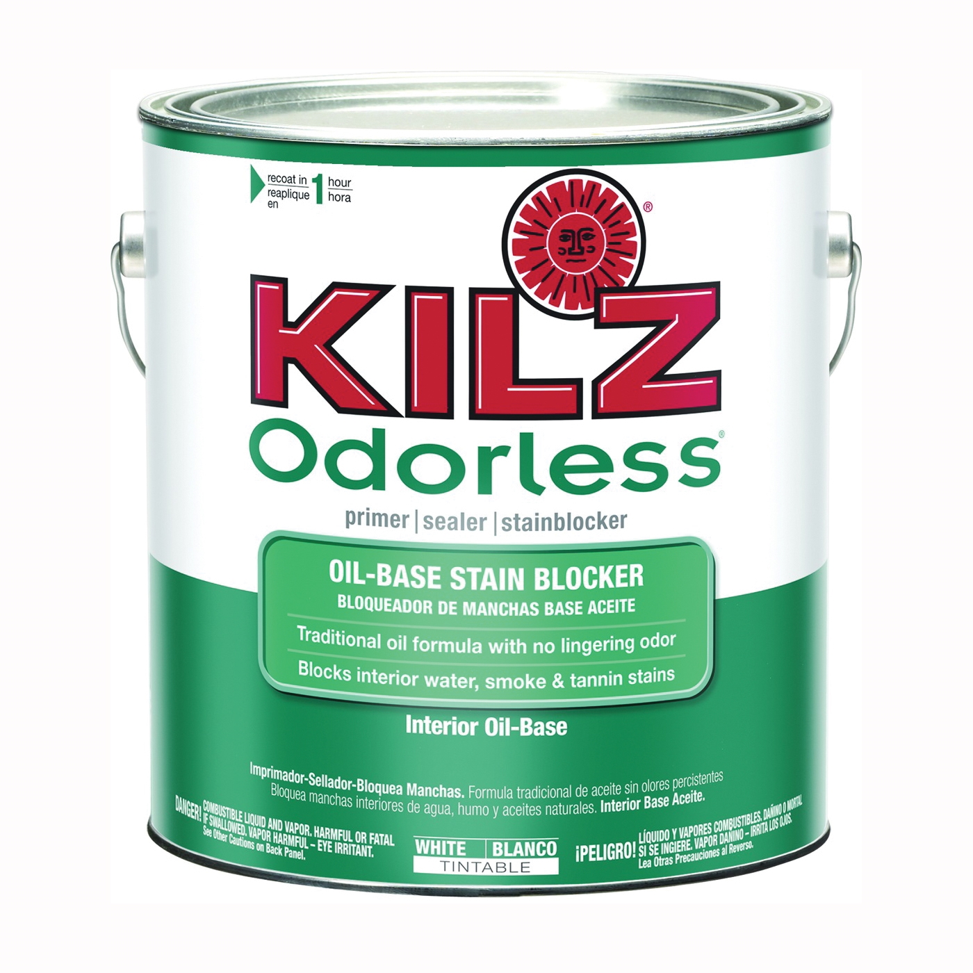 10041 Kilz Odorless Primer, White, 1 gal, Can