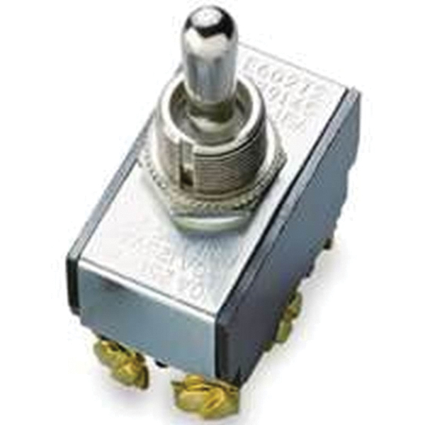 GSW-16 Toggle Switch, 2-Way, 20 A, 125/250 V, DPDT, Screw Terminal, Silver