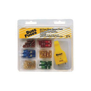 NO.44 Fuse Bonus Assortment Kit, Fast-Acting Fuse, ATC, 32 V, 5 to 30 A, 1 kA Interrupt
