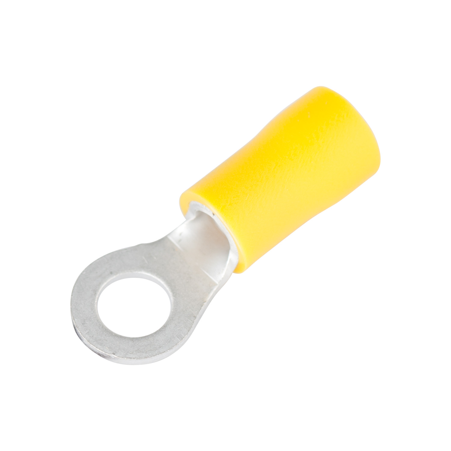 10-106 Ring Terminal, 600 V, 12 to 10 AWG Wire, #8 to #10 Stud, Vinyl Insulation, Copper Contact, Yellow
