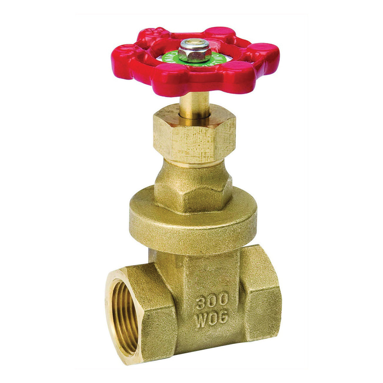 ProLine Series 100-002NL Gate Valve, 3/8 in Connection, FPT, 200/125 psi Pressure, Handle Actuator, Brass Body
