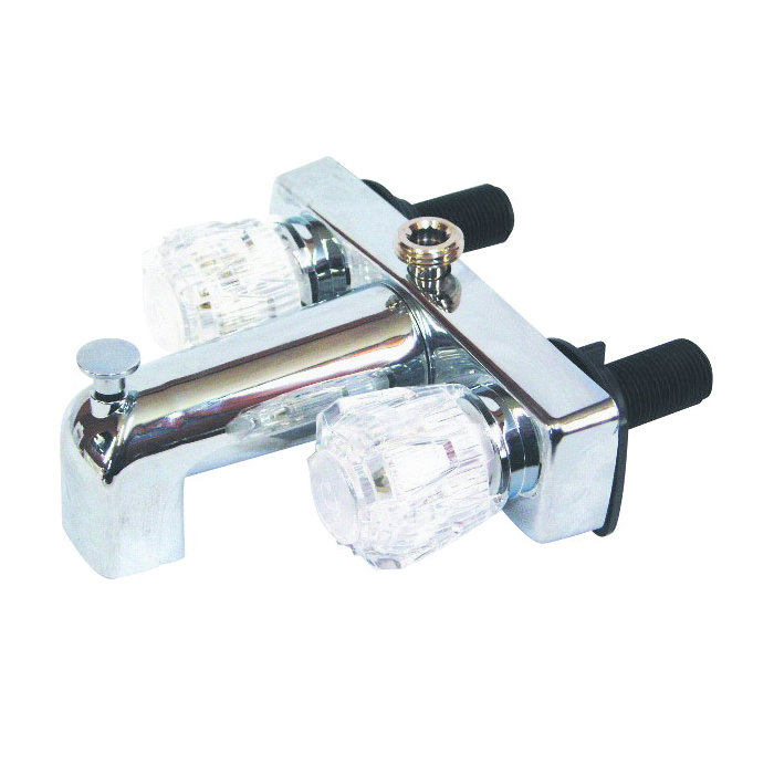 RV-022B Tub and Shower Diverter, 1/2 in Connection, Plastic, Chrome-Plated