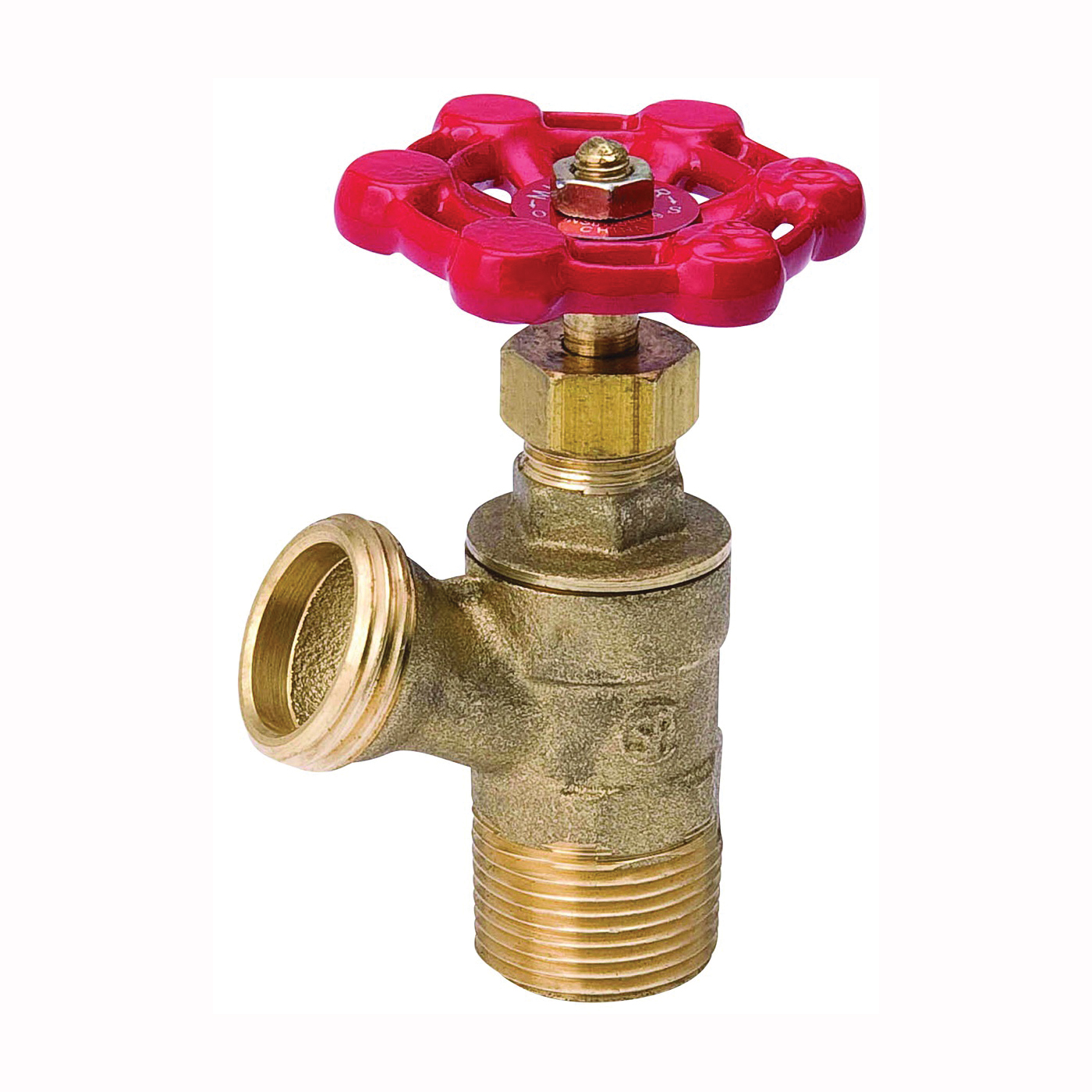 ProLine Series 102-704HC Boiler Drain Valve, 3/4 x 1/2 in Connection, MIP x FIP, 125 psi Pressure, Brass Body