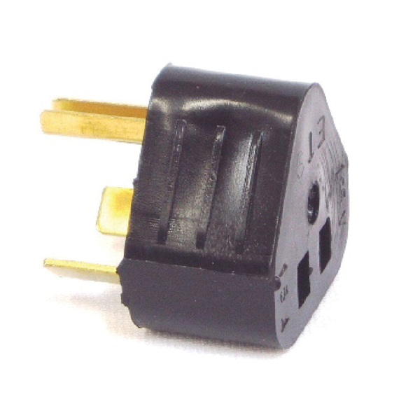 RV-307C Adapter, 30 A Female, 15 A Male, 125 V, Male Plug, Female