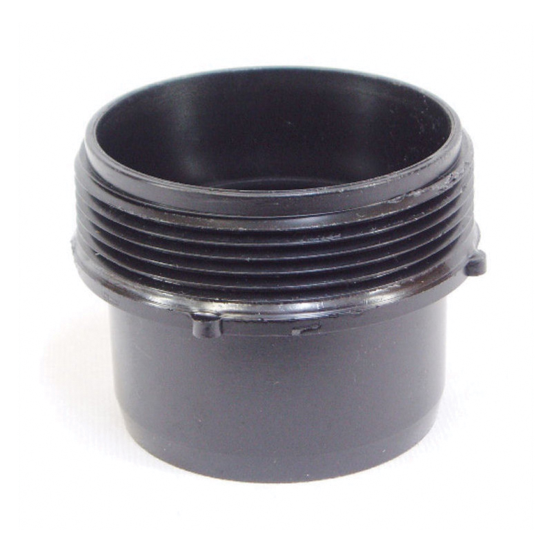 RV-331B Sewer Adapter, 3 in ID, Male Threaded x Hose, ABS, Black