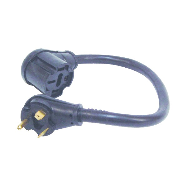 RV-347B Adapter, 30 A Female, 50 A Male, 120 V, Female, Male, 10 AWG Cable