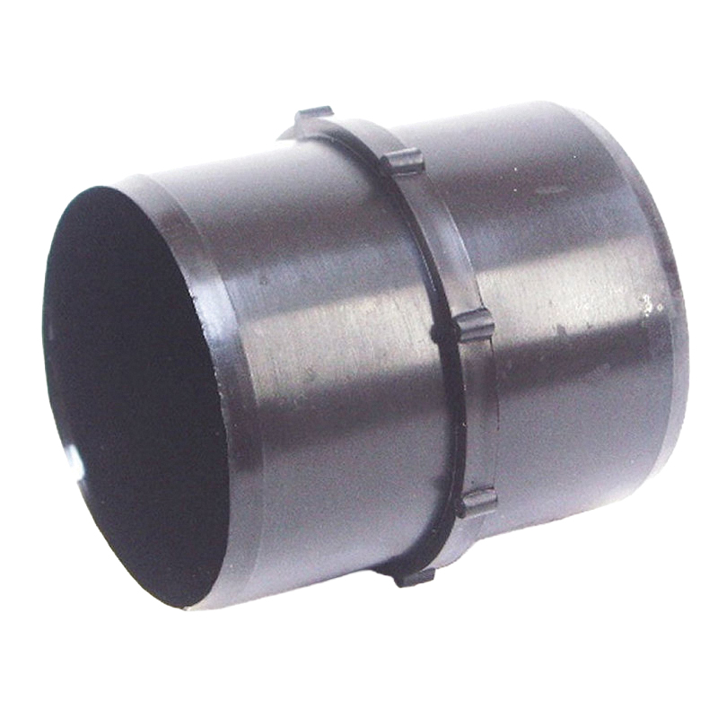 RV-379B Straight Hose Coupler, 3 in ID, 3-1/2 in L, ABS, Black