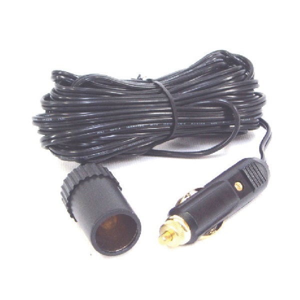 RV-483B Extension Cord, 25 ft L, Male Plug, Female, Black Jacket