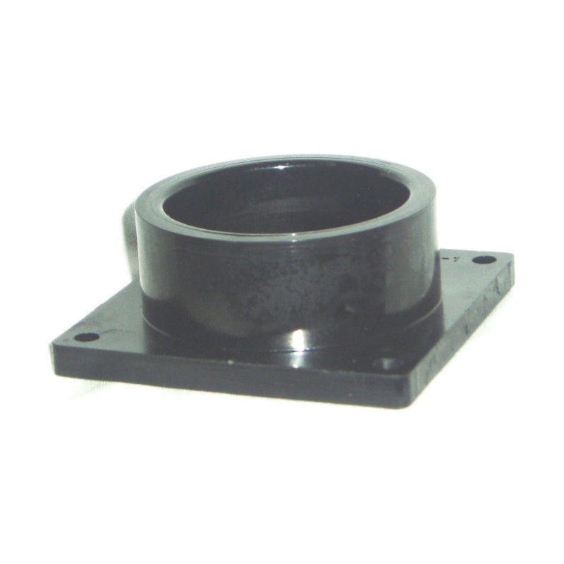 RV-700C Socket with Flange, 1-1/2 in ID, Slip, ABS, Black