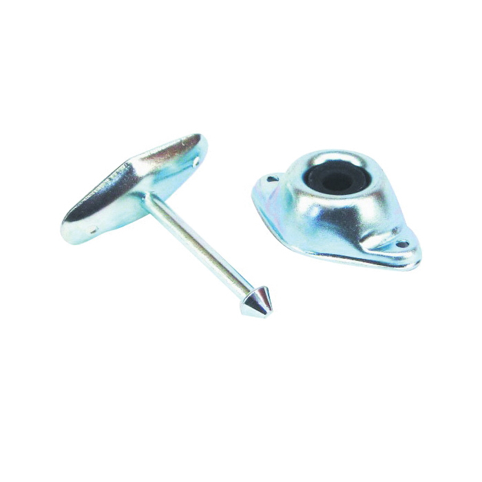 RV-713C Door Catch, 3 in, Steel, Mill