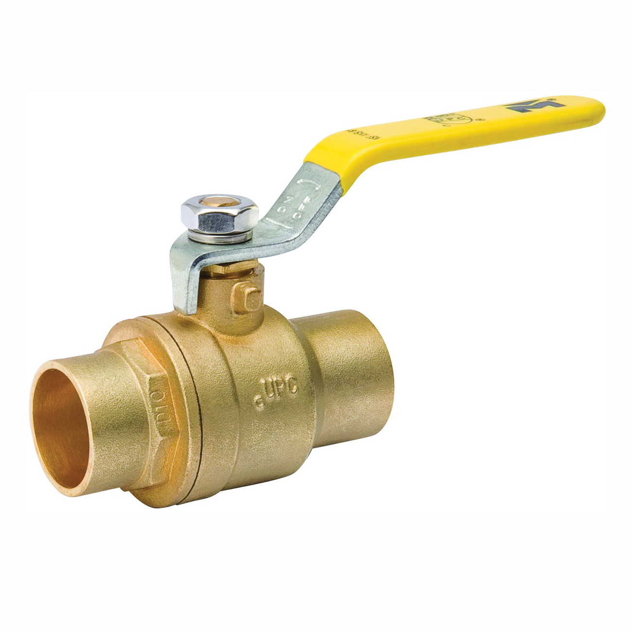 107-844NL Ball Valve, 3/4 in Connection, Compression, 150, 600 psi Pressure, Manual Actuator, Brass Body