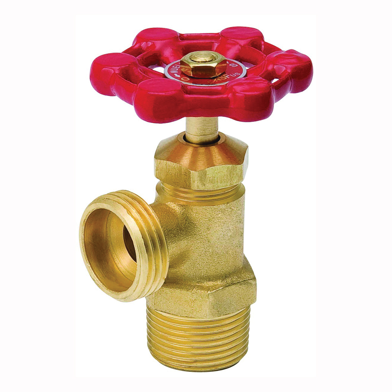 ProLine Series 102-003 Boiler Drain Valve, 1/2 in Connection, MPT x Hose, 125 psi Pressure, Brass Body